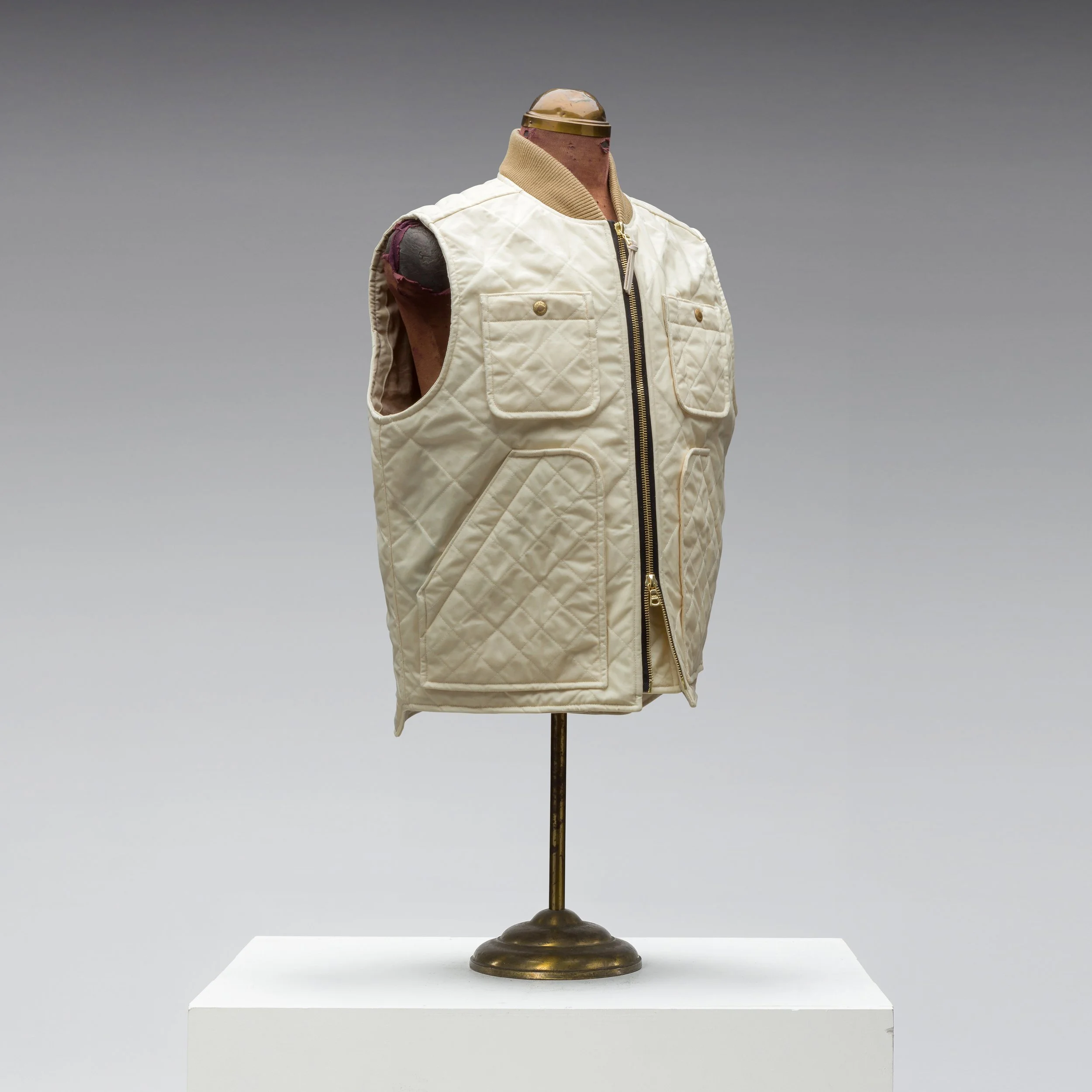 IVORY Wax Canvas Quilted by Hand - Ultimate Vest! — Black Bear